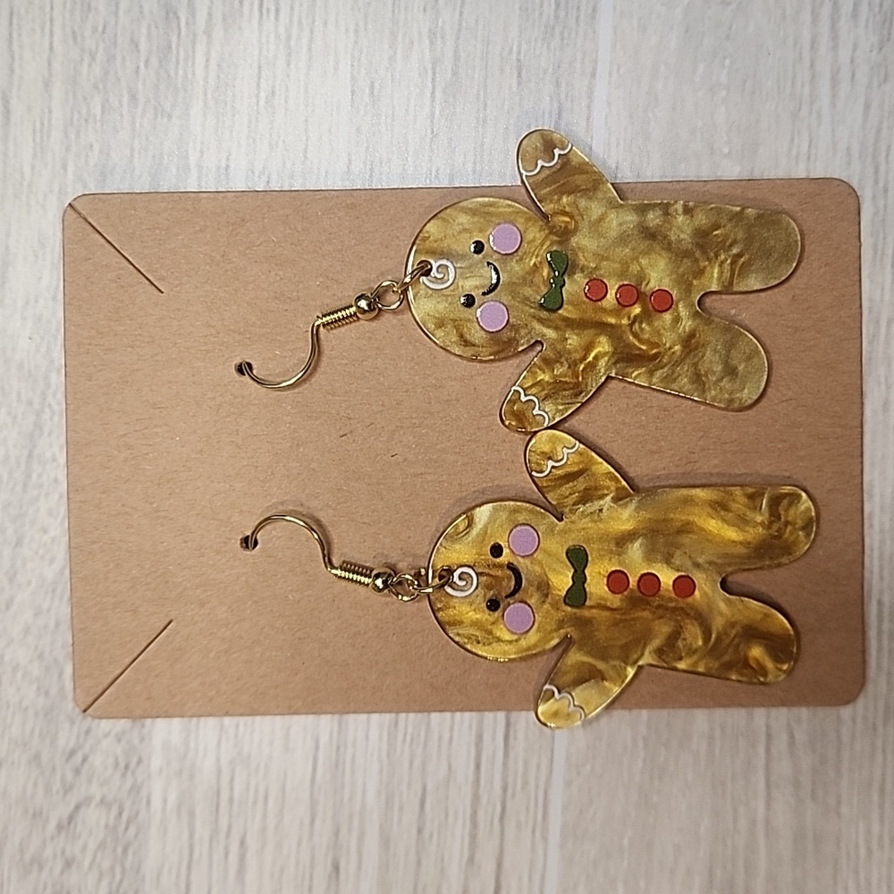 Gingerbread Gold Hypoallergenic Earrings